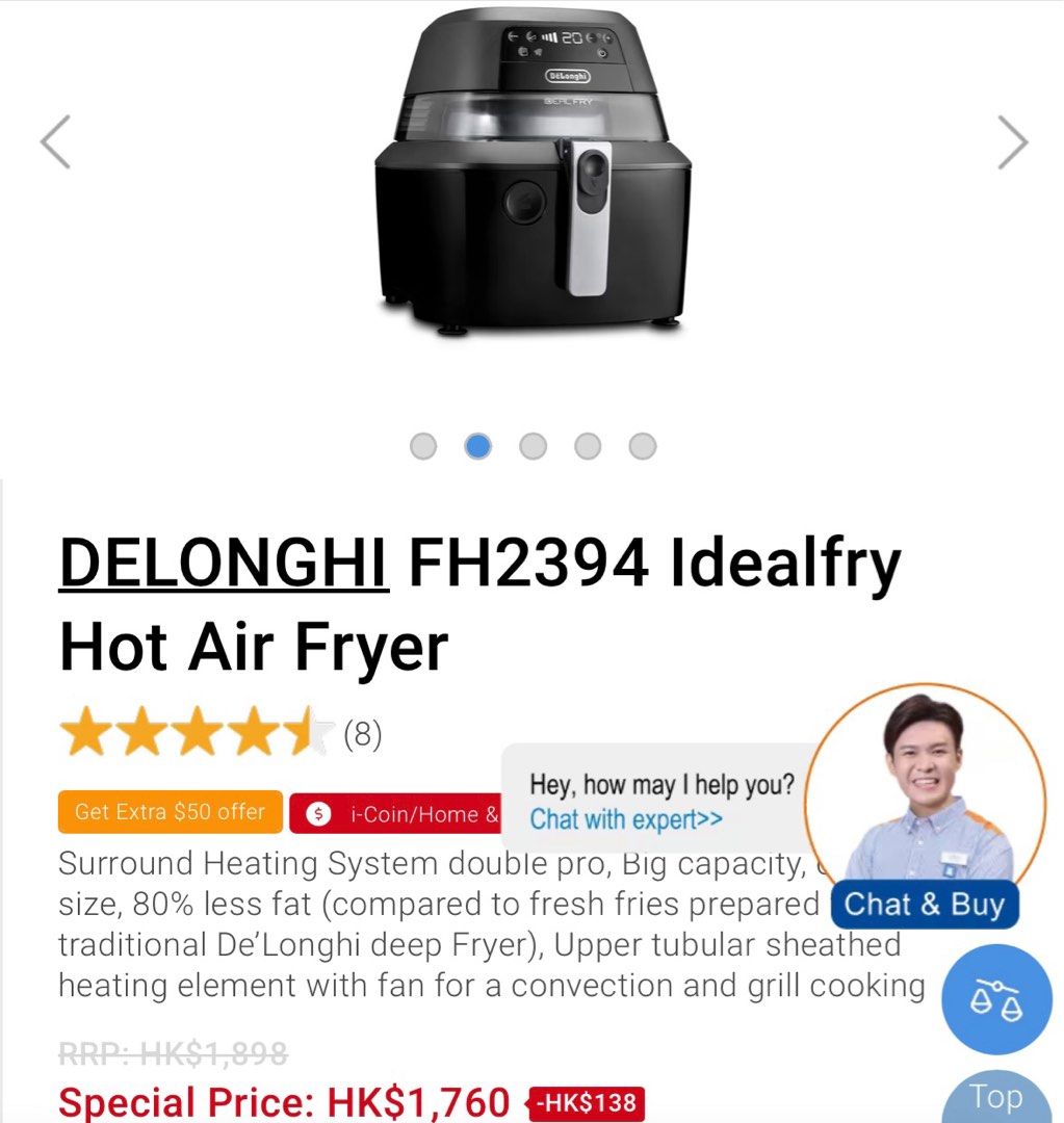 De'Longhi IdealFry Air Fryer 