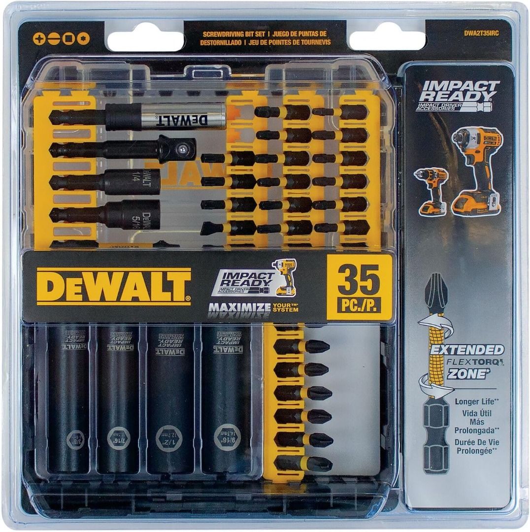 DEWALT DWA2T35IR 35 Piece IMPACT READY FlexTorq Screwdriving Bit
