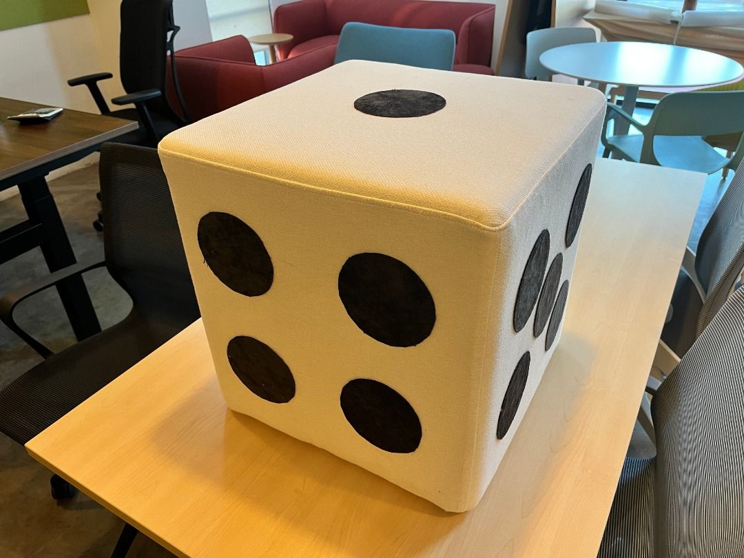 Wooden dice new arrivals stool