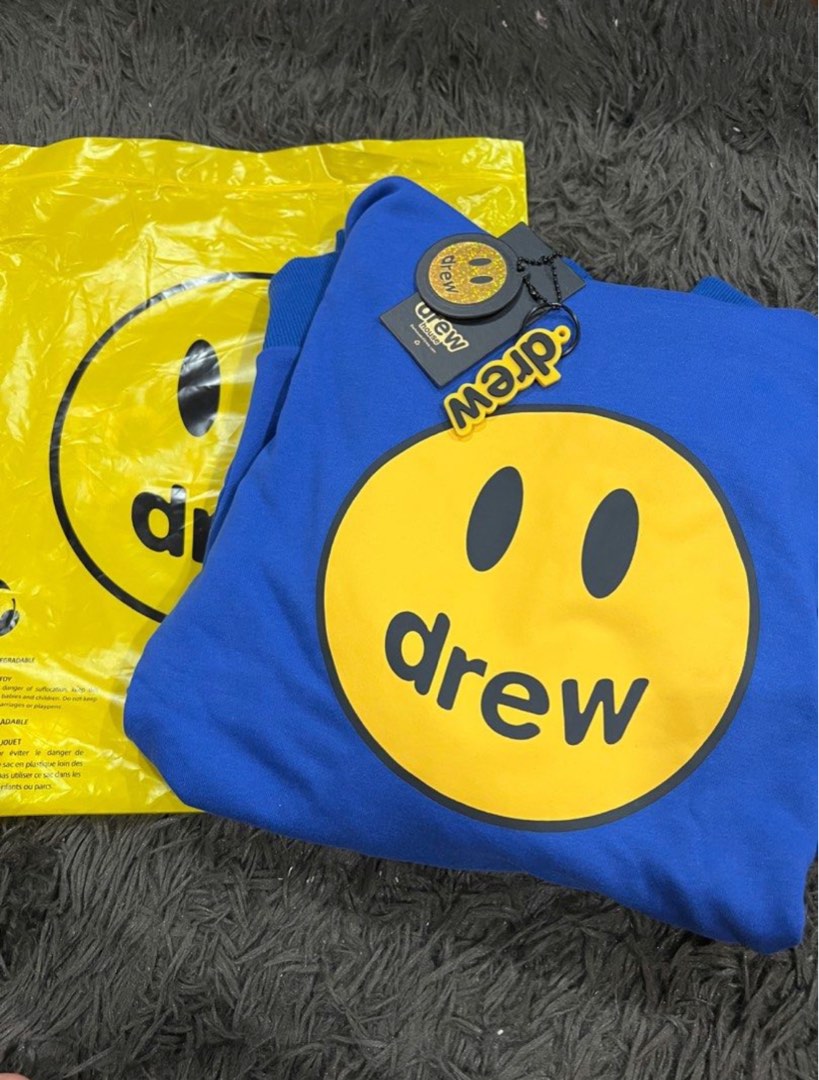 Drew House Hoodie Royal Blue XL Men s Fashion Tops Sets