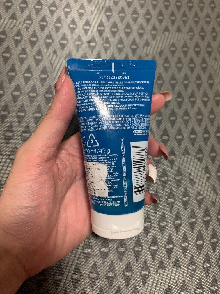 Laroche posay Effaclar gel face wash 50ml, Beauty & Personal Care, Face