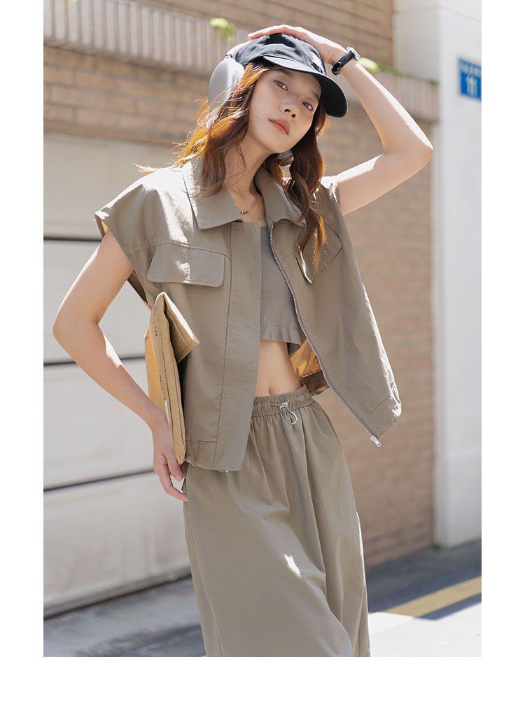 Girls cargo vest shop