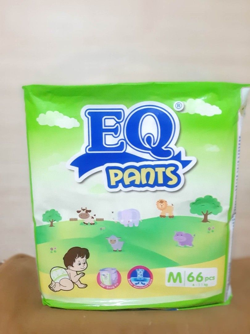 EQ MEDIUM PANTS 66PCS. (Category: Diapers & Baby Wipes) located in Manila. Submitted by sweetieteapascua (Listing ID 1244253320, Image 1). Description: EQ MEDIUM PANTS 66PCS. MANUFACTURED DATE 2023 EXPIRATION DATE 2026 PAYMENT-COD,GCASH, BANKTRANSFER MESSAGE ME ON FB MESSENGER FOR OTHER INQUIRY https://m.me/sweetietea.pascua.