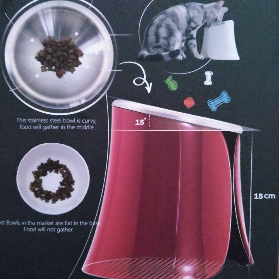 Ergonomic (elevated) Pet Bowl on Carousell