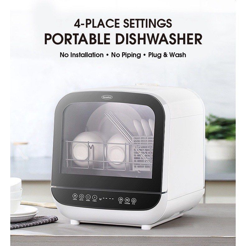 EuropAce Portable Dishwasher, TV & Home Appliances, Kitchen Appliances