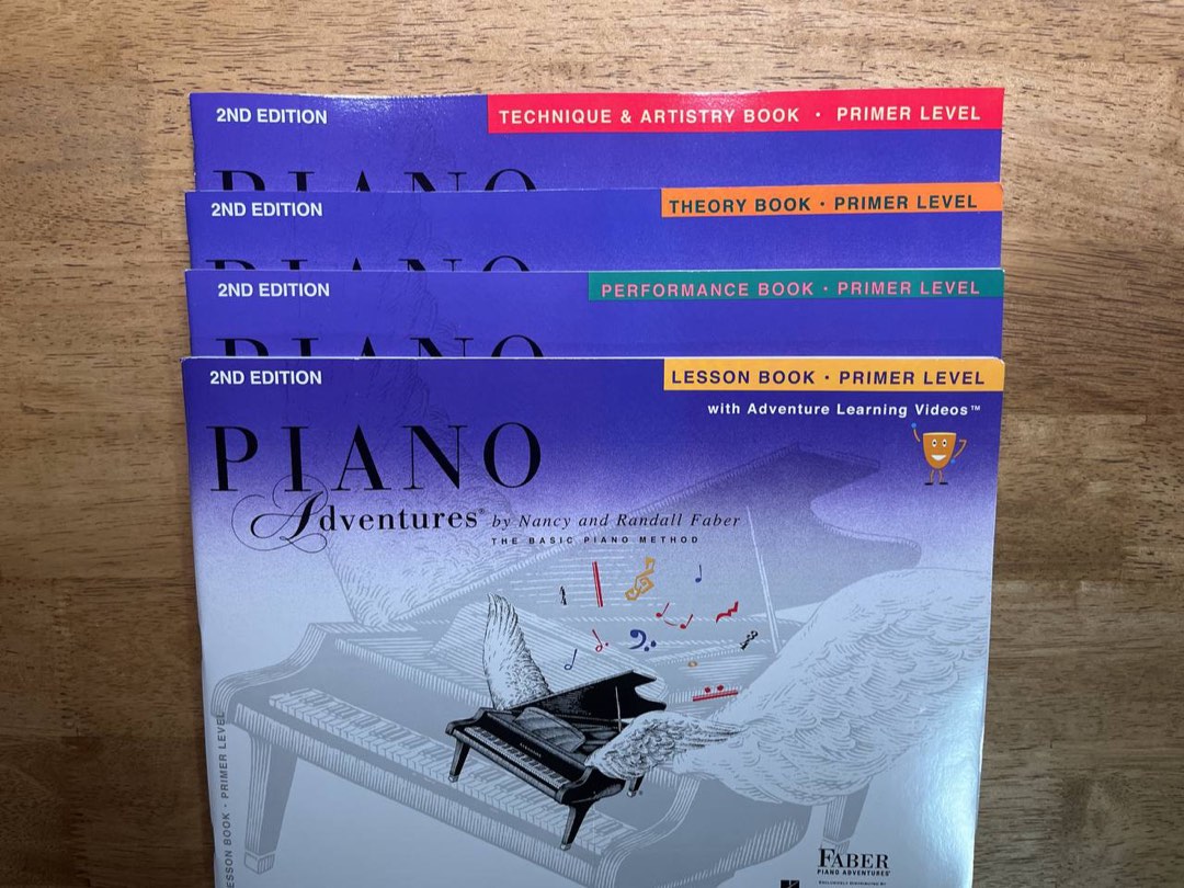  Faber Piano Adventures Level 1 Learning Library Pack - Lesson,  Theory, Performance, and Technique & Artistry Books : Faber Piano  Adventures: Books