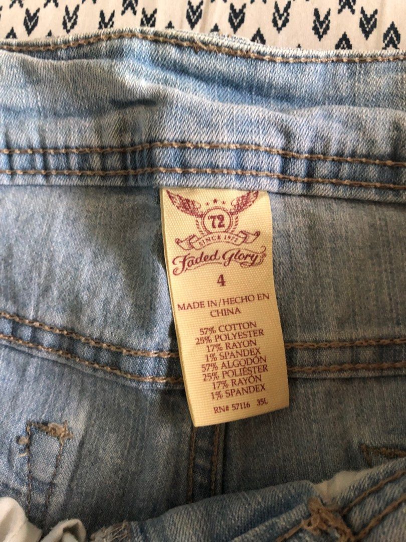 FADED GLORY DENIM SHORT Women s Fashion Bottoms Shorts on Carousell