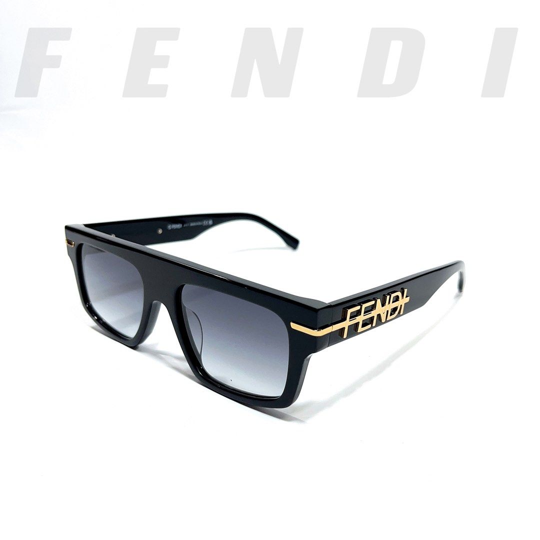 Fendi Black Gold Sunglasses 53 20 140
