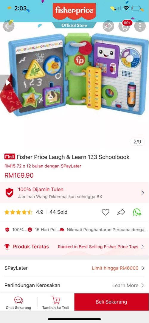 Fisher price book, Hobbies & Toys, Toys & Games on Carousell