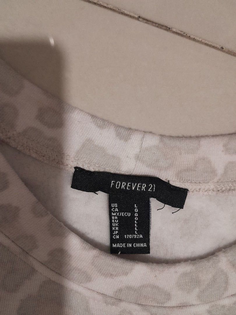 Forever 21 leopard sweater sales