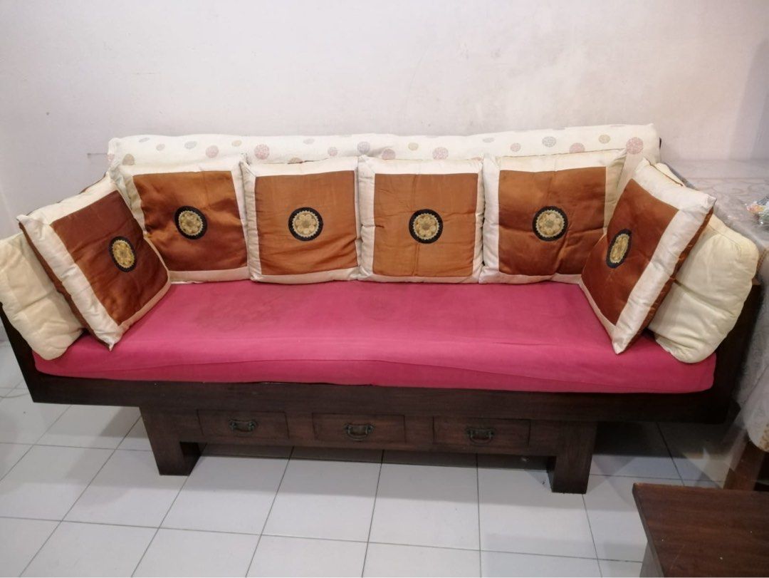 Free Wooden Sofa to be self collected, Furniture & Home Living