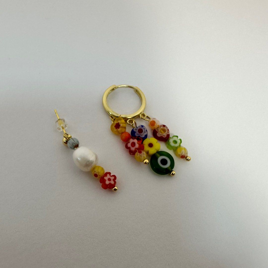 Funky pearl clearance earrings