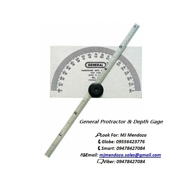 General Protractor & Depth Gage, Commercial & Industrial, Industrial