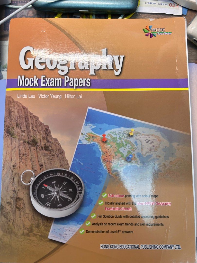 Geography mock exam paper, 興趣及遊戲, 書本 & 文具, 教科書 Carousell