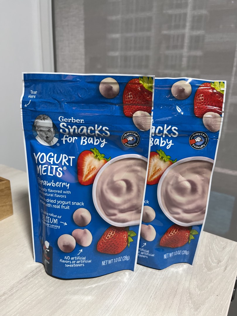 Gerber Yogurt Melts strawberry, Babies & Kids, Nursing & Feeding