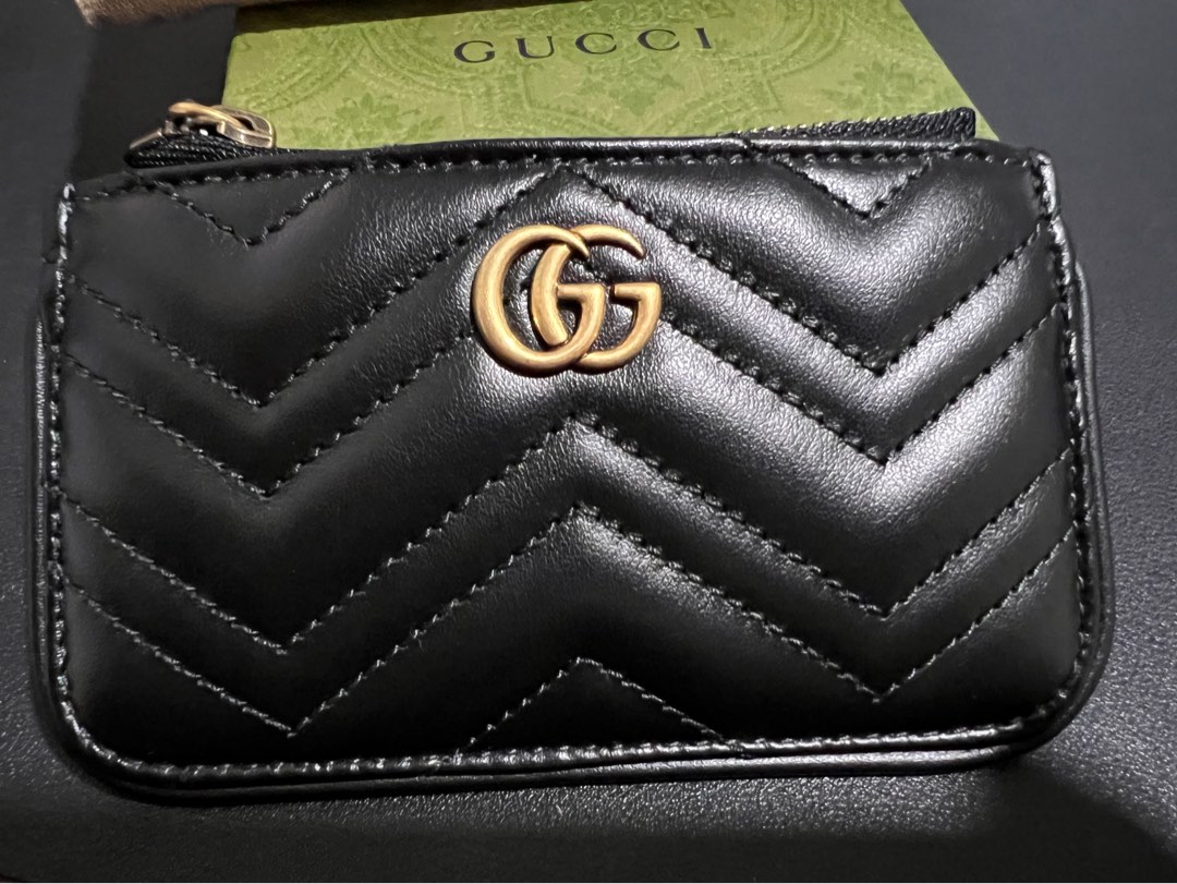 Gucci 671773 DTDHT GG MARMONT Key holder Black