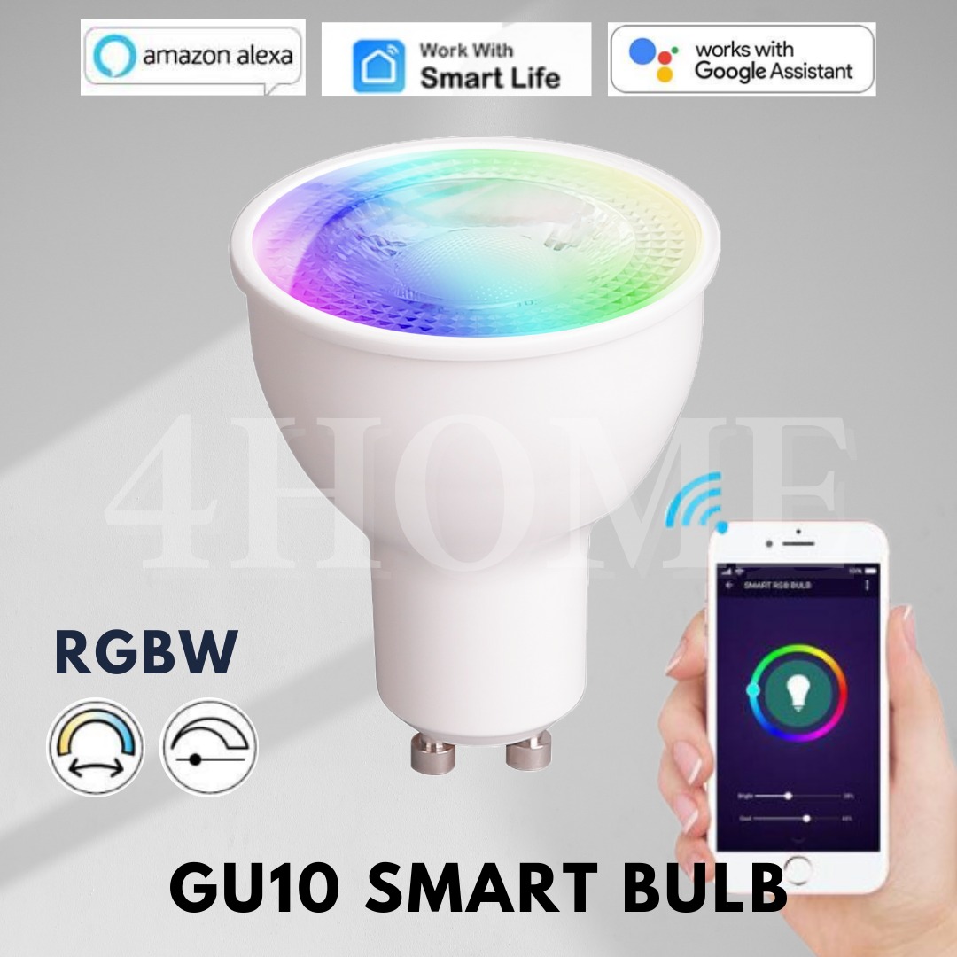 GU10 WIFI Smart LED Bulb RGB W Dimmable 5W Works with Google