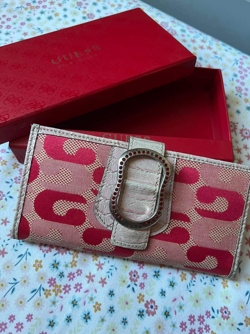Guess Pink Wallet on Carousell
