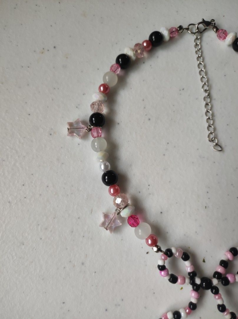 Kuro Beaded Black & Gold Necklace