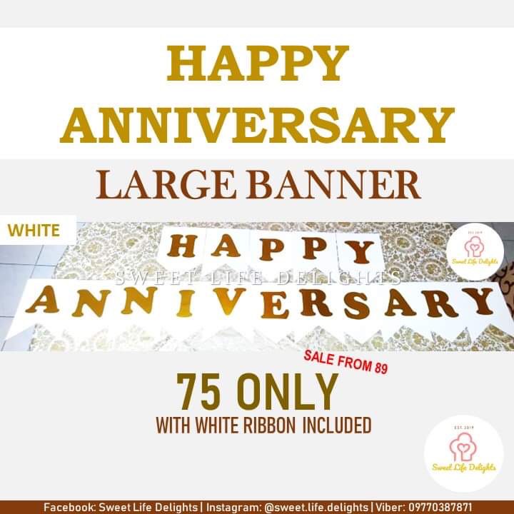 Happy Anniversary Banner on Carousell