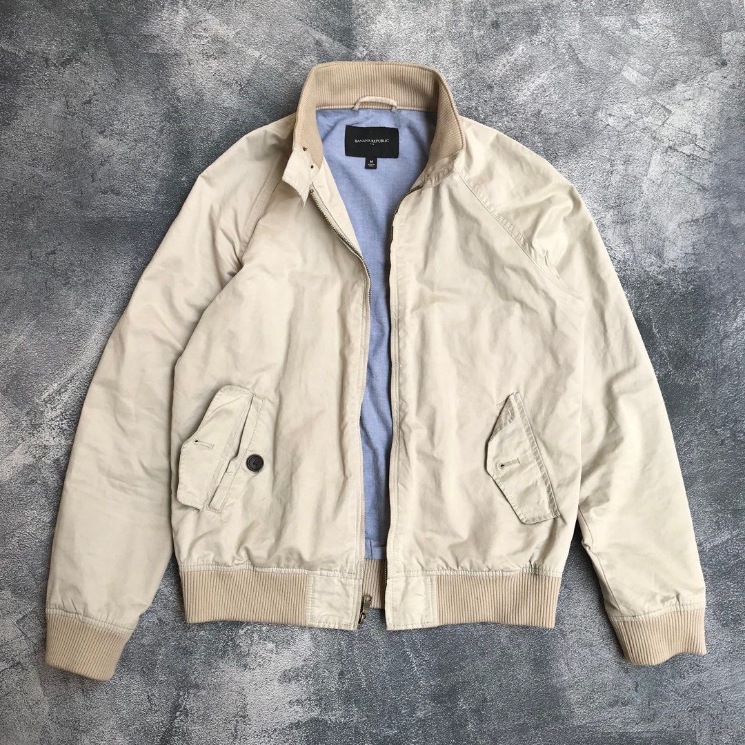 harrington work jacket casual banana republic M Fesyen Pria Pakaian Baju Luaran di Carousell