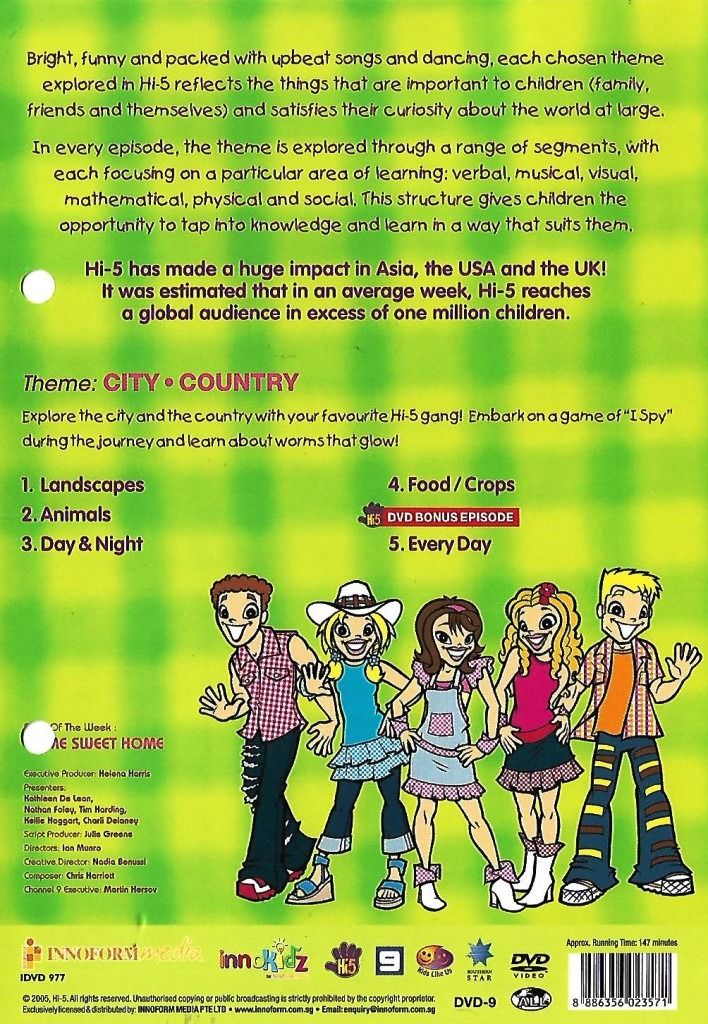 Hi 5 Home Sweet Home DVD 2005 Series 7 Vol 5 Australian Children TV