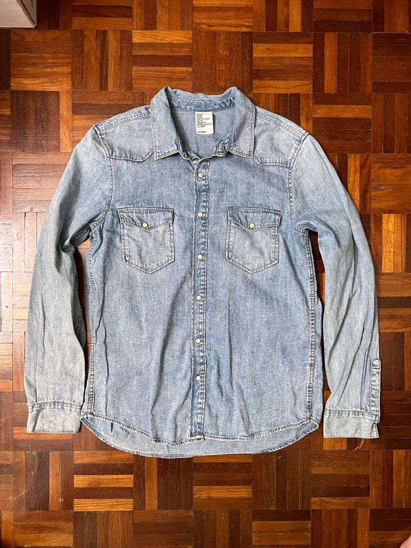Hm denim shirt online