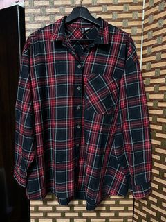 H&M DIVIDED Oversized Checkered Shirt