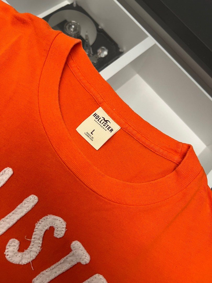 Orange deals hollister shirt