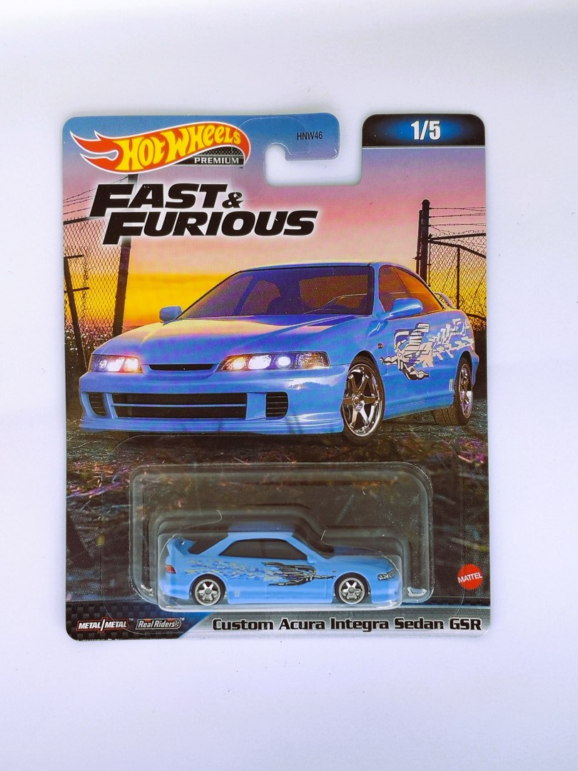 Hot Wheels Custom Acura Integra Sedan GSR Fast Furious Hobbies