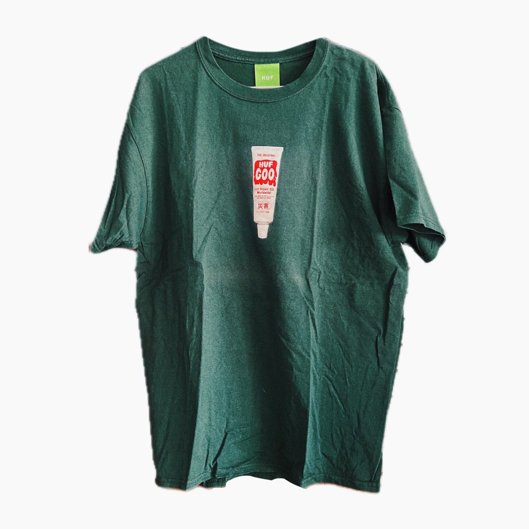 HUF T-shirt, 男裝, 上身及套裝, T-shirt、恤衫、有領衫- Carousell