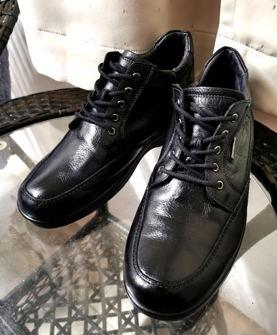 Kasut Kerja Hush Puppies 8uk Genuine Leather, Men's Fashion, Footwear ...