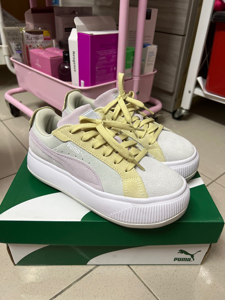 Puma basket outlet platform canvas wn's