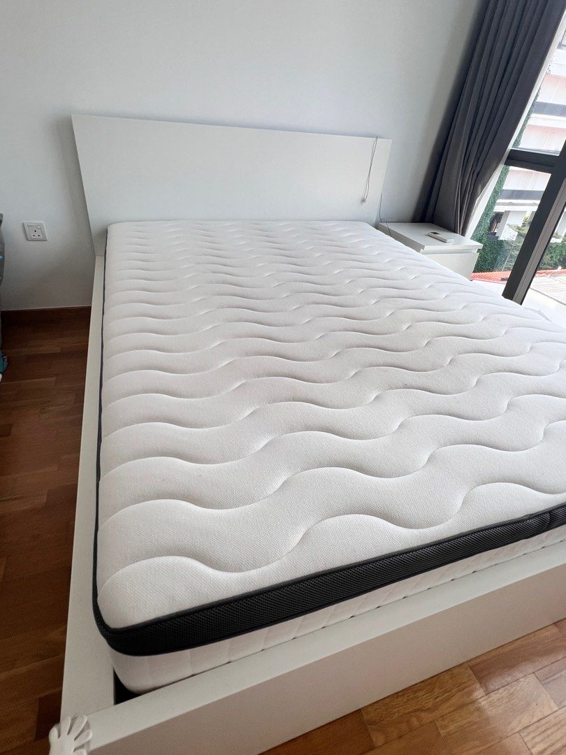 IKEA FILLAN Queen Size Pocket Spring Mattress, Furniture & Home Living