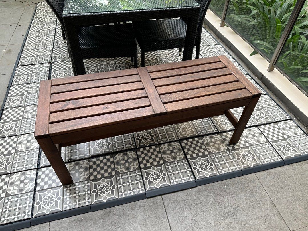 IKEA outdoor bench, Furniture & Home Living, Outdoor Furniture on Carousell