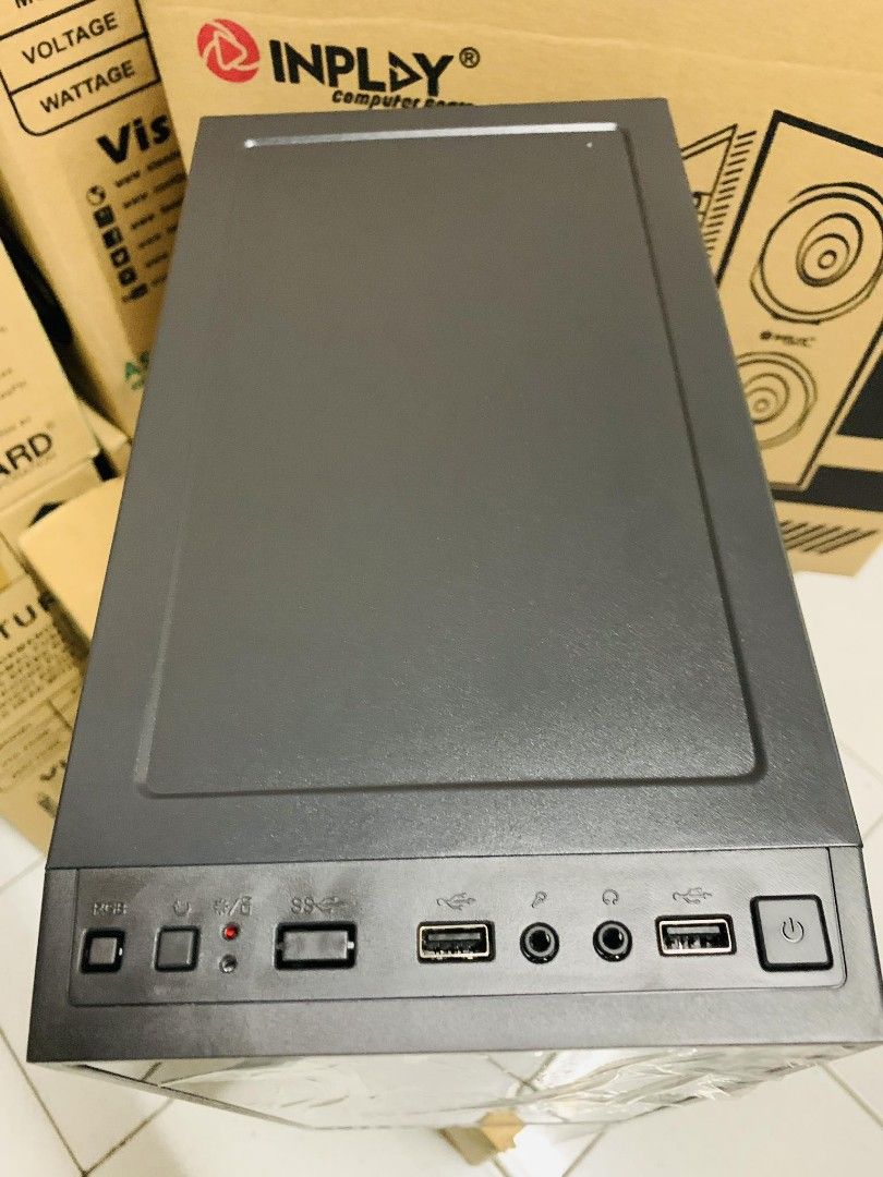 Inplay Wind 05 Micro Mini ATX Tempered Glass PC Case Black on Carousell