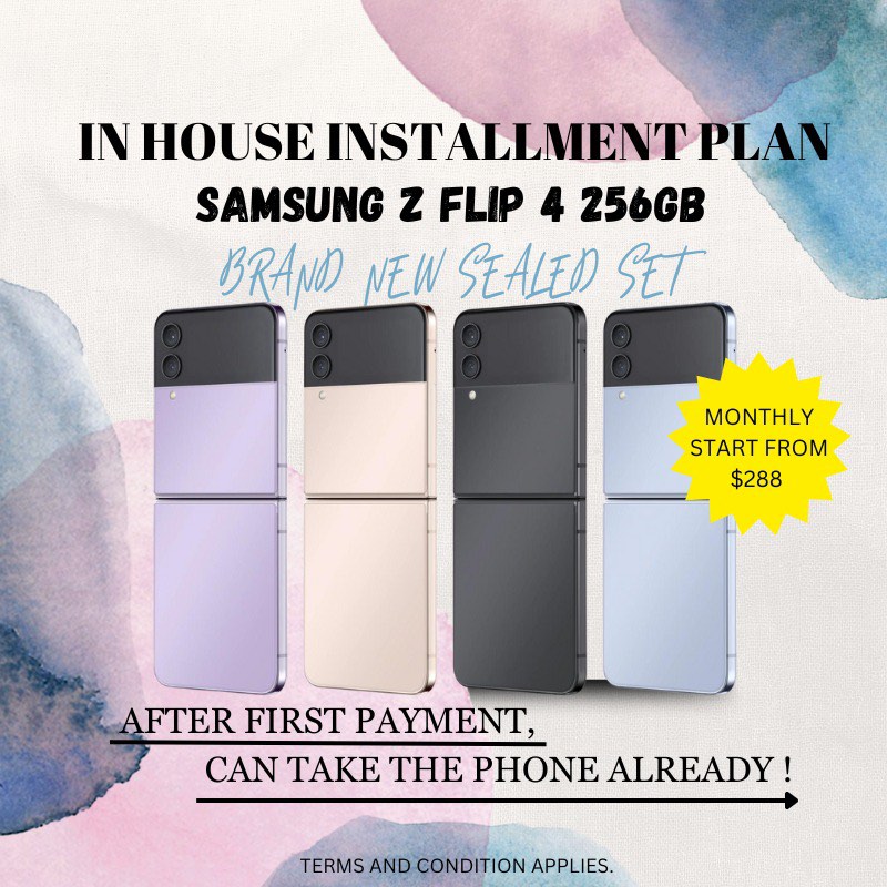 Samsung z flip 4 installment clearance