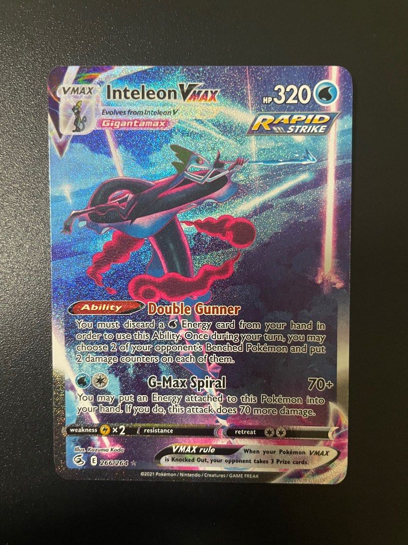 gigantamax inteleon pokemon card Gigantamax Inteleon • Competitive • 6IVs • Level 100 • Online Battle-ready main image 0