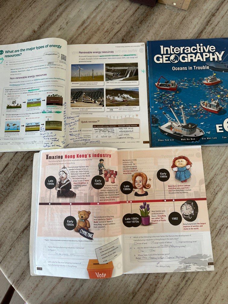 Interactive geography c6 e6 c5 （分類：教科書）位於 Hong Kong。 由 wongcherry123 提交（商品編號 1244161521，圖片 3）。簡介： c6 有+-10頁做過，或有筆記，見圖7-10 e6 全部沒有做過，最多一兩頁highlight 見圖4-6 c5 大約13頁有做過或有筆記有三幾頁highlight 見圖7-10 all 2017 version 必須全要 清書 $30不議價 已很平 非誠勿擾 好忙 月底清走。