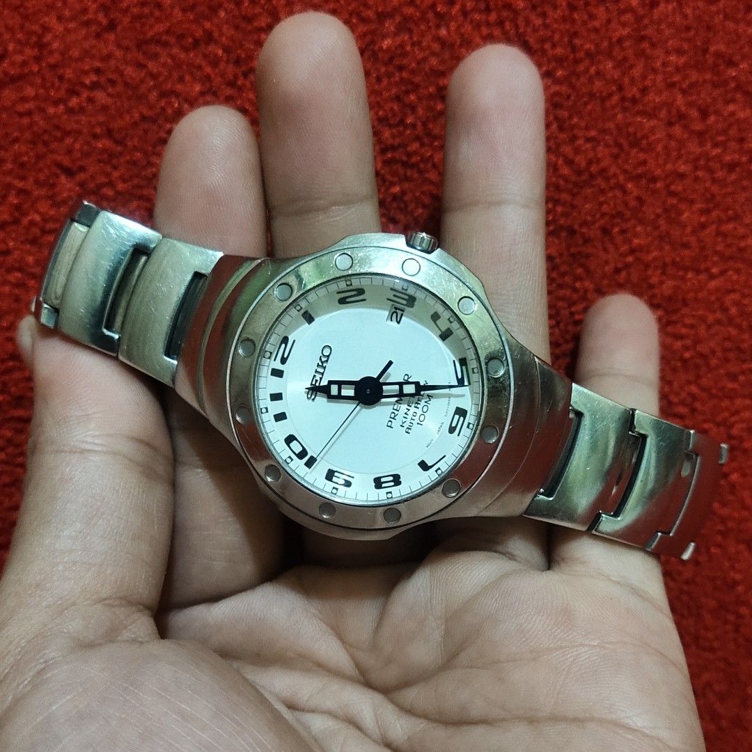 Jam seiko premier kinetic autorelay original Fesyen Pria Jam
