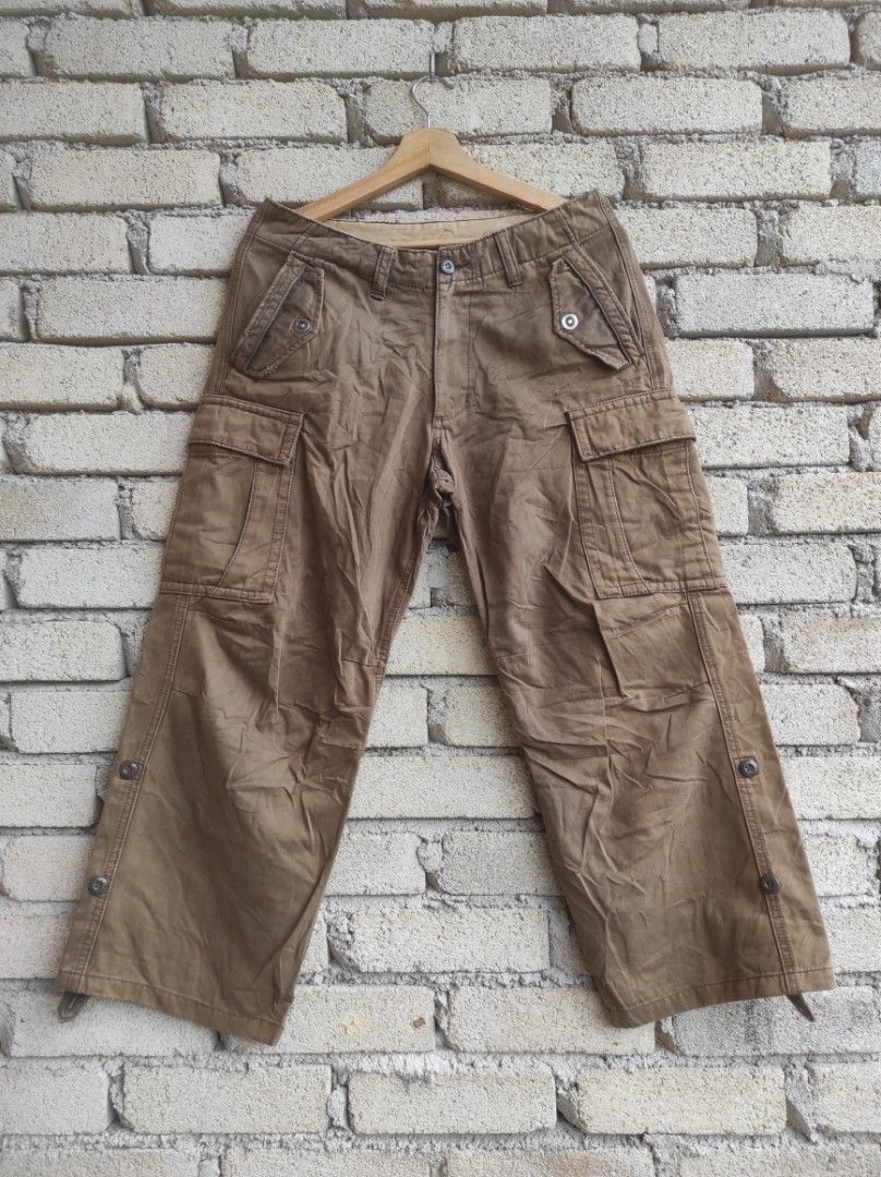 Foreign Brands INC Cargo Pants Skinny Stacked Flare Men Black MURPH505 |  eBay