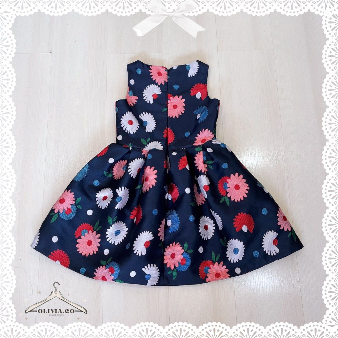 jasper conran blue dress Jasper Conran Girls Blue Cotton Skater Dress Size 4-5 Years Collared B –  Preworn main image 1