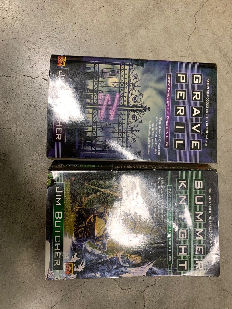 Jim butcher Grave Peril Abd Summer knight, Hobbies & Toys, Books