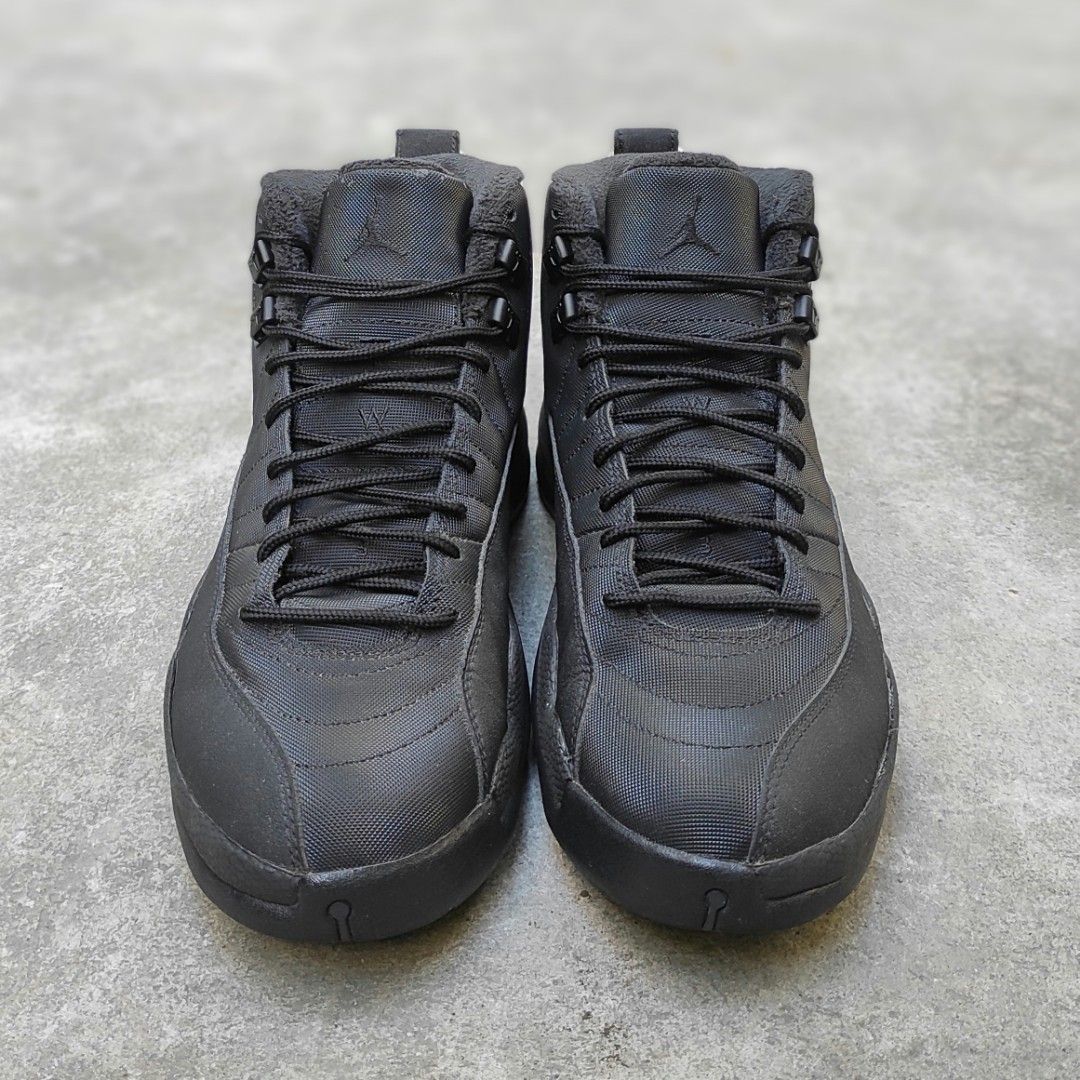 Air jordan 12 retro winterized gs 'triple black' best sale womens