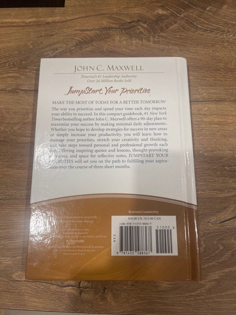 Jumpstart your priorities John C. Maxwell, Hobbies & Toys, Books
