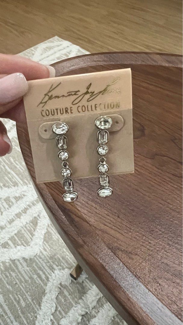 Kenneth Jay Lane couture earrings with swarovski nickel free 180