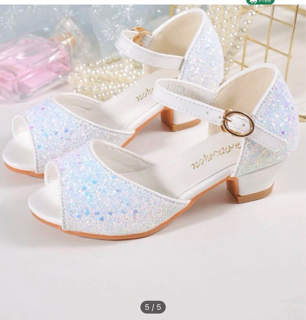 USD$11.7 Fashion Bead Bow Kids Sandal For Girl Summer High Heels Sandals  For Children Beach Shoe 4 5 6 7 8 9 1… | Summer high heels sandals, Kids  heels, Girly shoes