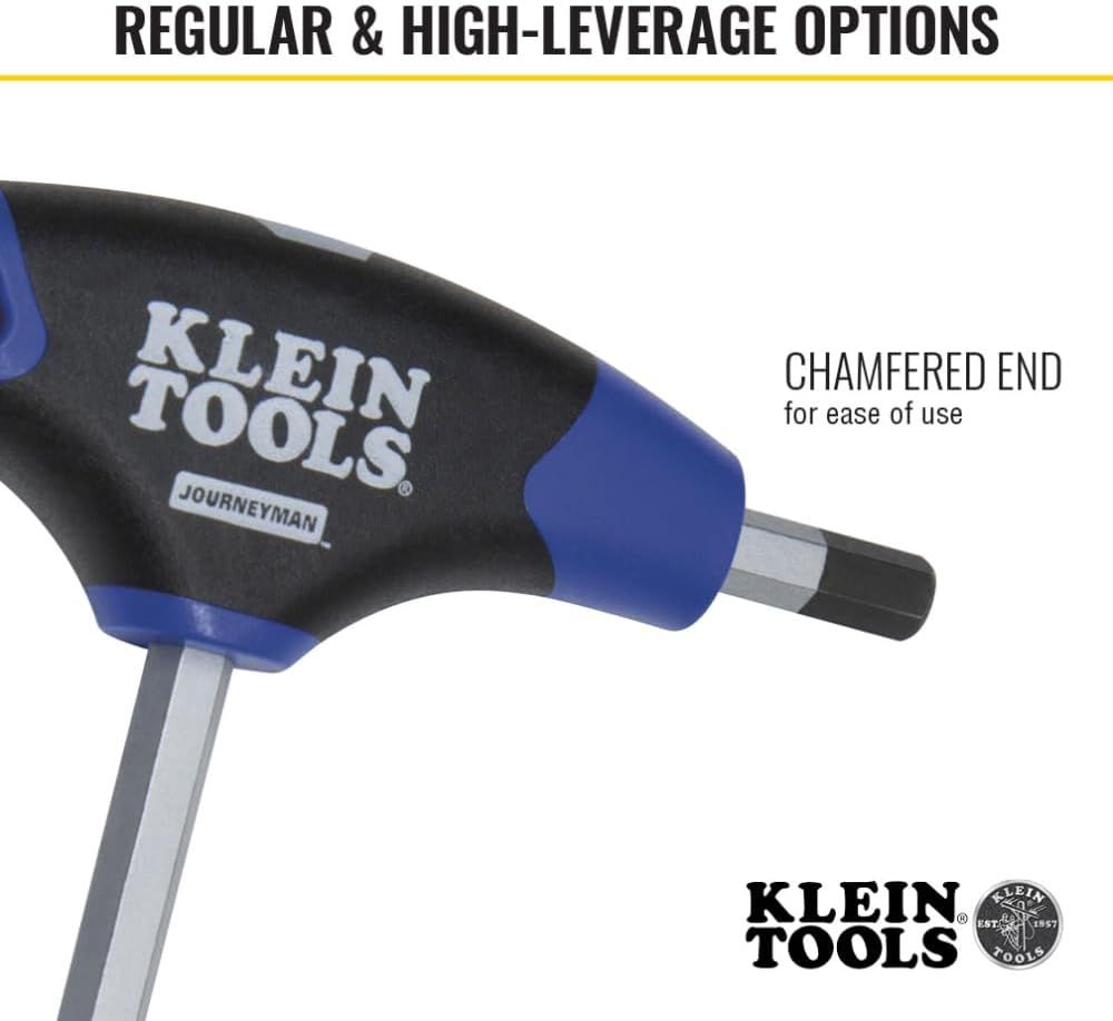 Klein Tools JTH68M T-Handle Hex Key Set, Metric Sizes Allen Wrench Set ...