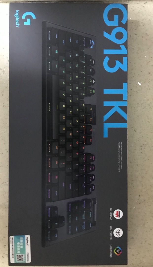 Logitech G913 TKL linear 紅軸, 電腦＆科技, 電腦周邊及配件, 電腦
