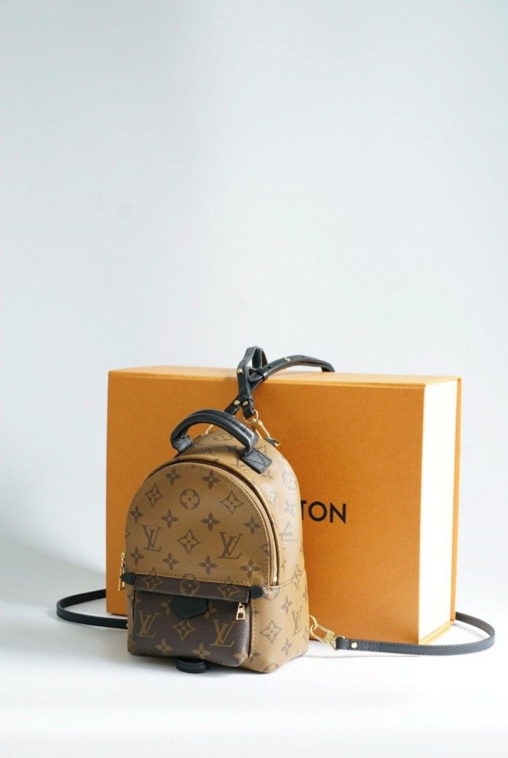 Louis Vuitton Ebene Reverse Monogram Coated Canvas Mini Palm